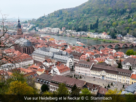 Vue sur Heidelberg et le Neckar C. Stammbach