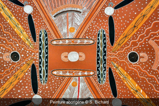 Peinture aborigène S. Bichard