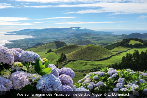 Vue sur la région des Picos, sur l'île de Sao Miguel L. Domenach