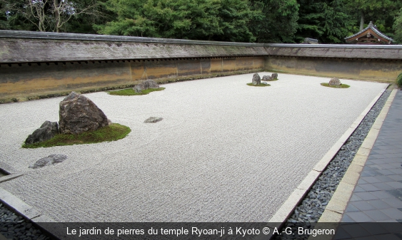 Le jardin de pierres du temple Ryoan-ji à Kyoto A.-G. Brugeron