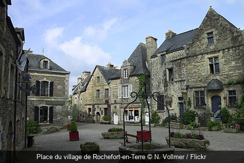 Place du village de Rochefort-en-Terre N. Vollmer / Flickr