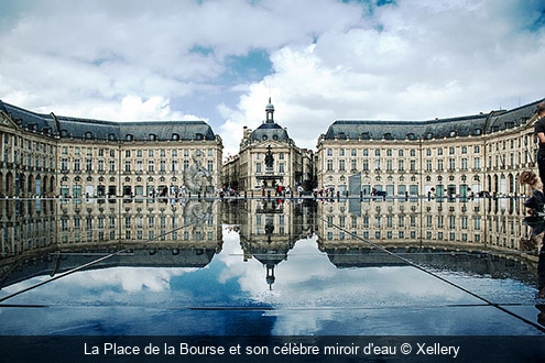 La Place de la Bourse et son célèbre miroir d'eau Xellery