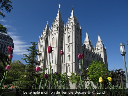 Le temple mormon de Temple Square K. Lund