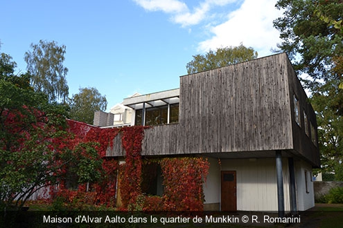 Maison d'Alvar Aalto dans le quartier de Munkkin R. Romanini