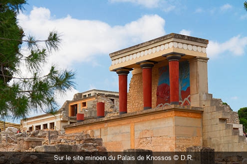 Sur le site minoen du Palais de Knossos D.R.