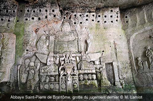 Abbaye Saint-Pierre de Brantôme, grotte du jugement dernier M. Lamiot