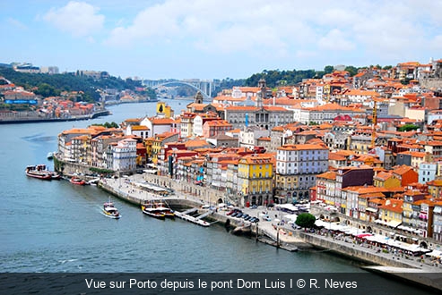 Vue sur Porto depuis le pont Dom Luis I R. Neves