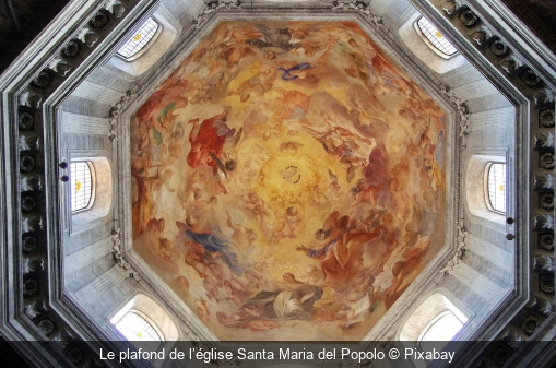 Le plafond de l’église Santa Maria del Popolo Pixabay
