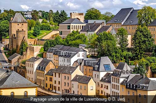 Paysage urbain de la ville de Luxembourg D. Jedj