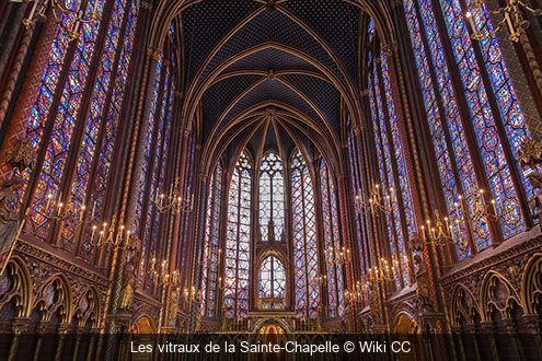 Les vitraux de la Sainte-Chapelle Wiki CC