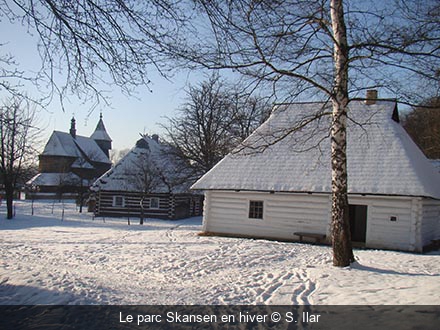 Le parc Skansen en hiver S. Ilar