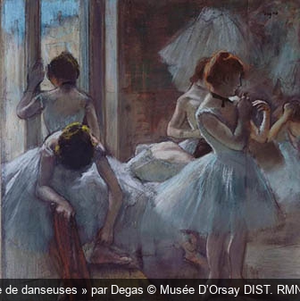« Danseuses dit aussi Groupe de danseuses » par Degas Musée D’Orsay DIST. RMN- Grand Palais / P. SCHMIDT