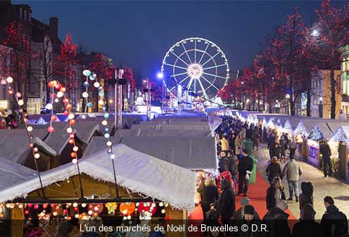 L'un des marchés de Noël de Bruxelles D.R.