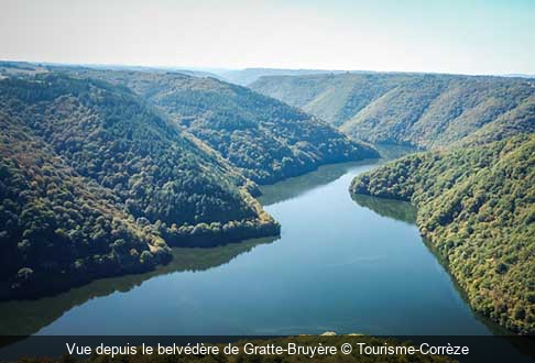 Vue depuis le belvédère de Gratte-Bruyère Tourisme-Corrèze