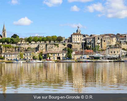 Vue sur Bourg-en-Gironde D.R.