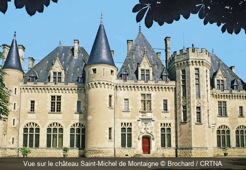 Vue sur le château Saint-Michel de Montaigne Brochard / CRTNA