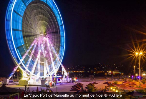 Le Vieux Port de Marseille au moment de Noël PXHere