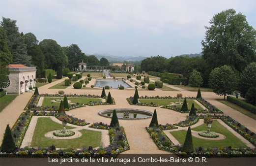 Les jardins de la villa Arnaga à Combo-les-Bains D.R.