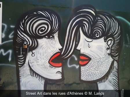 Street Art dans les rues d'Athènes M. Lands