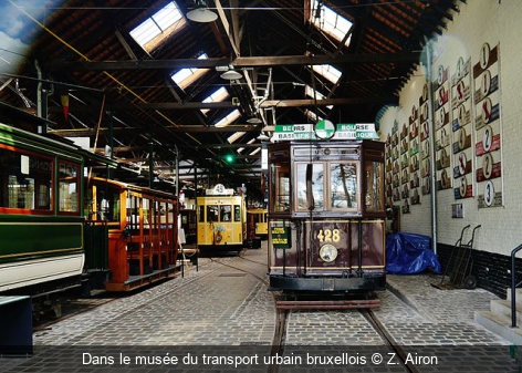 Dans le musée du transport urbain bruxellois Z. Airon