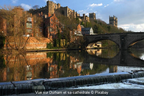 Vue sur Durham et sa cathédrale Pixabay