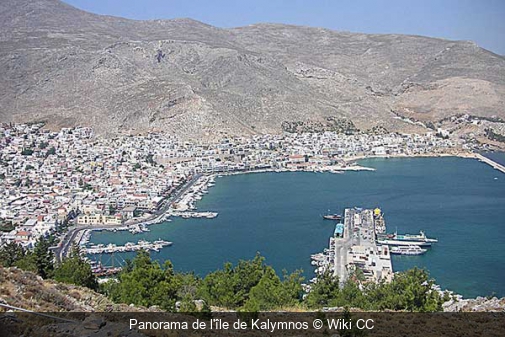 Panorama de l'île de Kalymnos Wiki CC