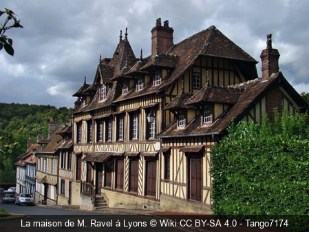 La maison de M. Ravel à Lyons Wiki CC BY-SA 4.0 - Tango7174