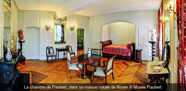 La chambre de Flaubert, dans sa maison natale de Rouen Musée Flaubert