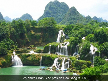 Les chutes Ban Gioc près de Cao Bang T.A
