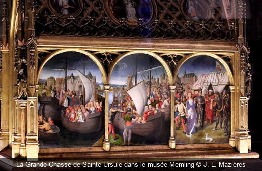 La Grande Chasse de Sainte Ursule dans le musée Memling J. L. Mazières