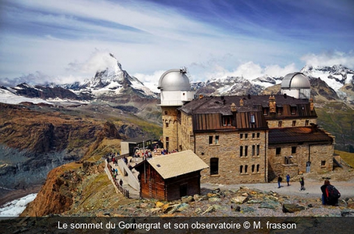 Le sommet du Gornergrat et son observatoire M. frasson