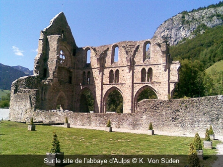 Sur le site de l'abbaye d'Aulps K. Von Süden