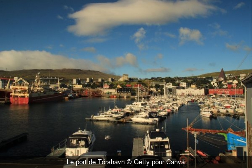 Le port de Tórshavn Getty pour Canva