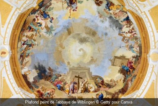 Plafond peint de l'abbaye de Wiblingen Getty pour Canva