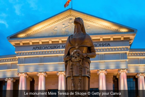 Le monument Mère Teresa de Skopje Getty pour Canva