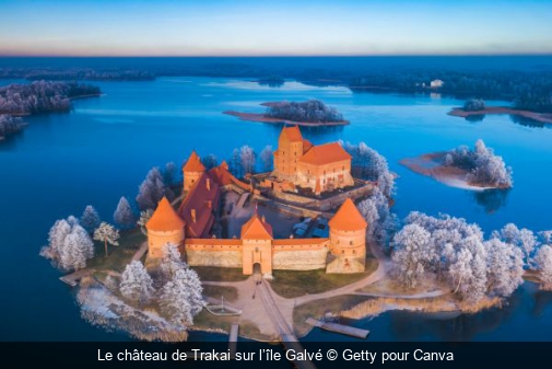 Le château de Trakai sur l’île Galvé Getty pour Canva