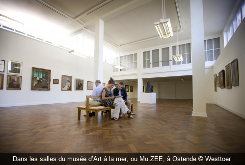 Dans les salles du musée d’Art à la mer, ou Mu.ZEE, à Ostende Westtoer