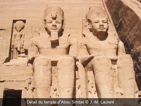 Détail du temple d''Abou Simbel J.-M. Laurent