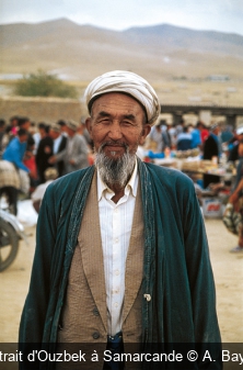 Portrait d'Ouzbek à Samarcande A. Bayard