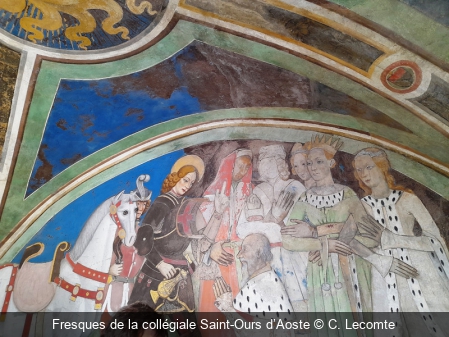 Fresques de la collégiale Saint-Ours d’Aoste C. Lecomte