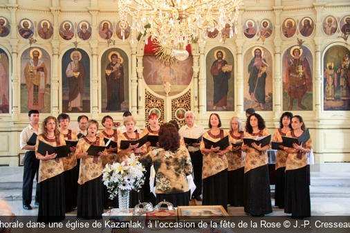 Chorale dans une église de Kazanlak, à l’occasion de la fête de la Rose J.-P. Cresseaux