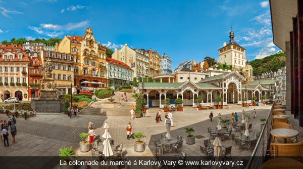 La colonnade du marché à Karlovy Vary www.karlovyvary.cz