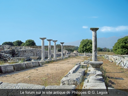 Le forum sur le site antique de Philippes G. Legoix