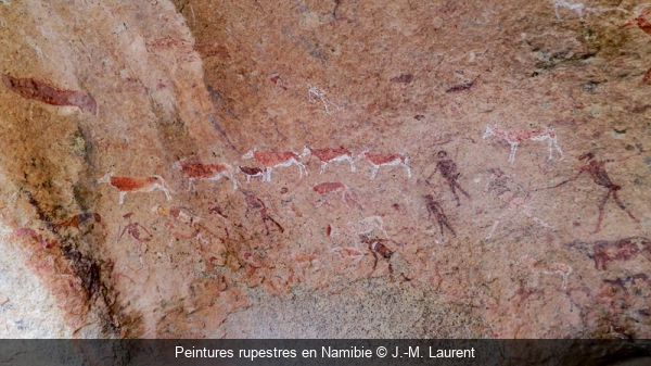 Peintures rupestres en Namibie J.-M. Laurent