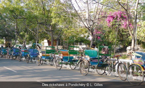 Des rickshaws à Pondichéry L. Gilles