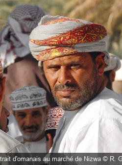 Portrait d'omanais au marché de Nizwa R. Ghio