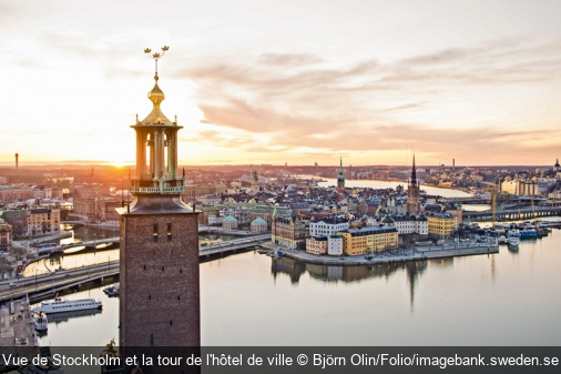 Vue de Stockholm et la tour de l'hôtel de ville Björn Olin/Folio/imagebank.sweden.se
