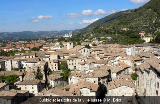 Gubbio et les toits de la ville basse M. Briot