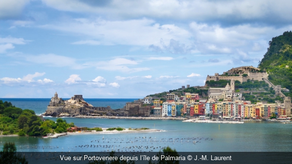 Vue sur Portovenere depuis l’île de Palmaria J.-M. Laurent