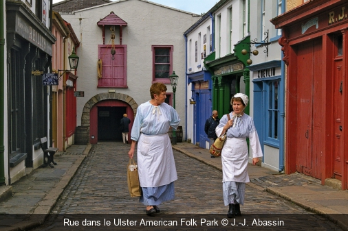 Rue dans le Ulster American Folk Park J.-J. Abassin